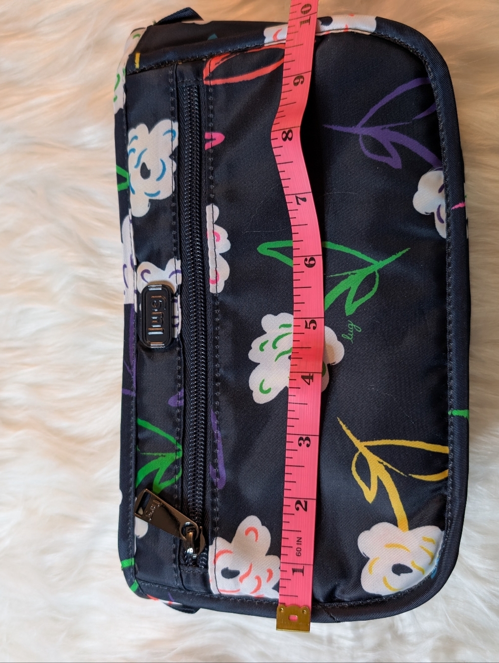 lug Jungle & Floral Travel Pouch Trio in Black, Navy, Multicolor - Picture 8 of 9
